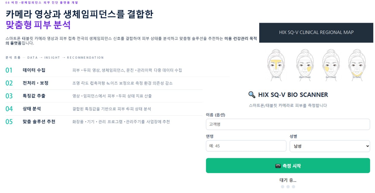 비전·생체임피던스 피부 진단 플랫폼